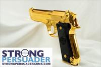 Beretta 92S and 92FS Gold Plated set with Shoulder Rig Img-4