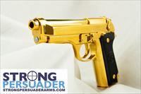 Beretta 92S and 92FS Gold Plated set with Shoulder Rig Img-5