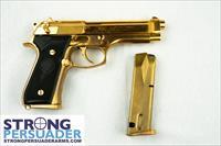 Beretta 92S and 92FS Gold Plated set with Shoulder Rig Img-6
