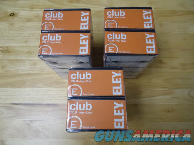 Eley Club 22LR ammo 1,500 Rounds / 3 Bricks