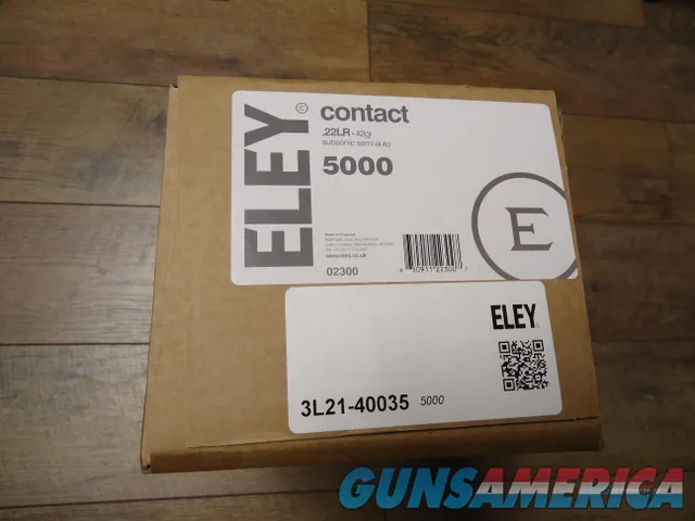 Eley Contact 22LR 42Gr Subsonic Semi Auto 5000 Rounds / 1 Case