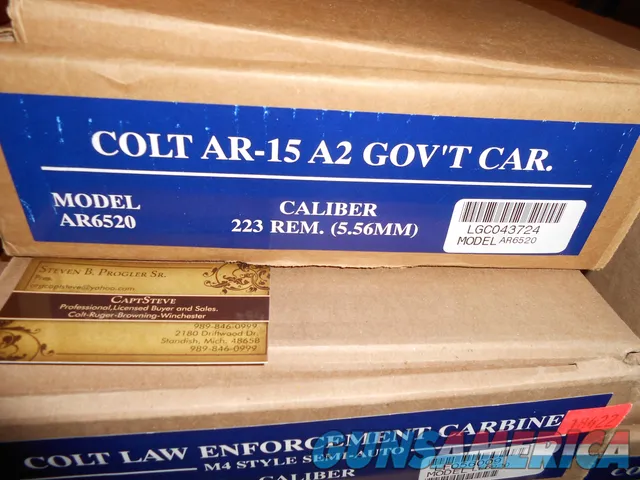 Colt AR- 15s Blue Label, 223 Cal. NOS, "RESTRICTED" , Complete
