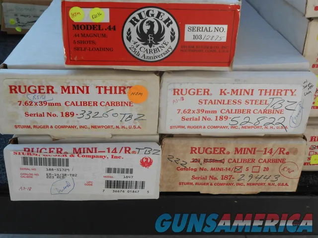 Vintage NOS Ruger M77s 1st Issue Colt AR 15s Blue Labels Complete Must be Verified !!