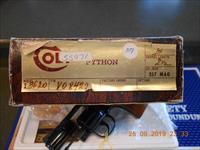 Colt Python 2 1/2" Unfired Walnut grips, Complete