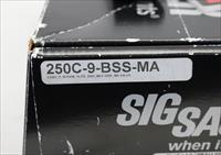 Sig Sauer P250c semi-automatic pistol  9mm  MASS COMPLIANT  Box, Manual & Manual Img-6