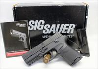Sig Sauer P250c semi-automatic pistol  9mm  MASS COMPLIANT  Box, Manual & Manual Img-1