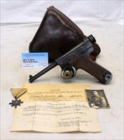 WWII Japanese NAMBU Pistol w/ BRING BACK PAPERS, PHOTO, MEDAL & HOLSTER 