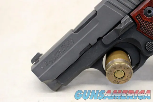 Sig Sauer P238 Nitron Rosewood Grips 380 ACP Box Manual