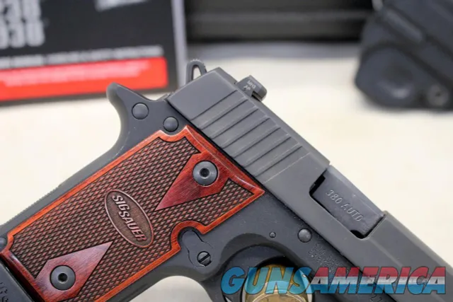 Sig Sauer P238 Nitron Rosewood Grips 380 ACP Box Manual