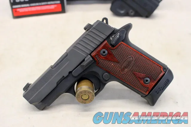 Sig Sauer P238 Nitron Rosewood Grips 380 ACP Box Manual