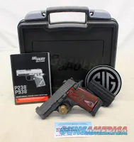 Sig Sauer P238 Nitron Rosewood Grips 380 ACP Box Manual