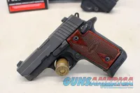 Sig Sauer P238 Nitron Rosewood Grips 380 ACP Box Manual