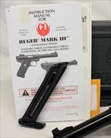 Ruger TARGET MODEL 22/45 MK III semi-automatic pistol  .22LR  Mags, Manual and Box Img-9