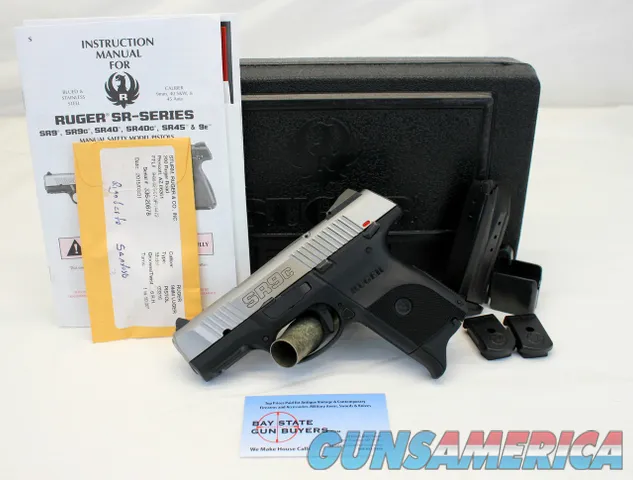Ruger SR9c semi-auto pistol 9mm BOX (2) Mags 