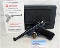Ruger MKII semi-automatic target pistol ~ .22LR ~ Manual & Hard Case