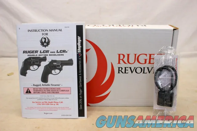 Ruger LCRx Double Action Revolver .38SPL +P 3" Barrel BOX & Manual