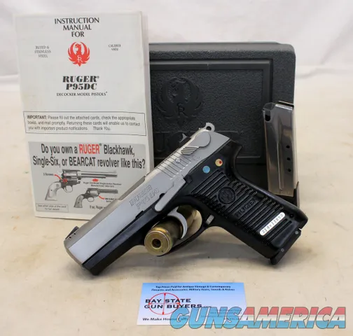 RUGER Model P95DC semi-automatic pistol 9mm BOX (2) Magazines