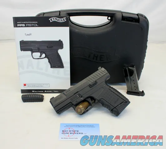 Walther PPS semi-automatic pistol 9mm Box Manual (2) Mags