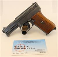 Mauser MODEL 1910 semi-automatic pistol  .25ACP  C&R Eligible  HIGH CONDITION Img-1