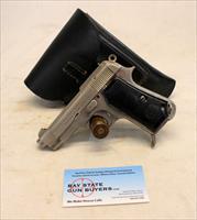 Beretta MODEL 1934 semi-automatic pistol  .380 ACP 9mm Corto  NICKEL EXAMPLE  1939-XVII  C&R ELIGIBLE  Img-1