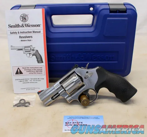 Smith & Wesson 686-6 SNUB NOSE 2.5" Revolver STAINLESS STEEL Box Manual Keys 164231