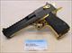 IMI Desert Eagle GOLD & BLACK .50AE caliber semi-automatic pistol SCARCE