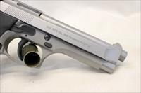 Beretta Model 92FS semi-automatic pistol  Stainless  9mm  Original Box, Manual & 2 Magazines Img-9