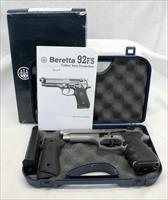 Beretta Model 92FS semi-automatic pistol  Stainless  9mm  Original Box, Manual & 2 Magazines Img-17