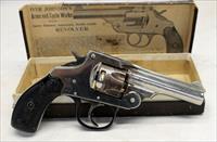 Iver Johnson SAFETY HAMMER Double Action revolver  .32 S&W  FIRST MODEL  Original Box Img-5