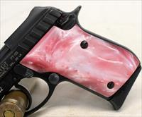 Taurus Model PT-22 semi-automatic pistol  TIP OUT BARREL  Pink MOP Grips  Box & Manual Img-4
