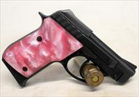 Taurus Model PT-22 semi-automatic pistol  TIP OUT BARREL  Pink MOP Grips  Box & Manual Img-5