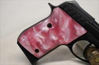 Taurus Model PT-22 semi-automatic pistol  TIP OUT BARREL  Pink MOP Grips  Box & Manual Img-6