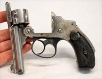 Smith & Wesson SAFETY HAMMERLESS revolver  .32 s&w  LEMON SQUEEZER / NEW DEPARTURE  Nickel  Img-15