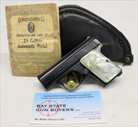 Belgium BABY BROWNING semi-automatic pistol  .25ACP  POUCH & MANUAL Img-1