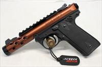 Ruger MKIV LITE 22/45 semi-automatic pistol  .22LR  Orange Slide BOX & MANUAL Img-2