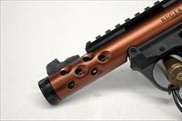 Ruger MKIV LITE 22/45 semi-automatic pistol  .22LR  Orange Slide BOX & MANUAL Img-5