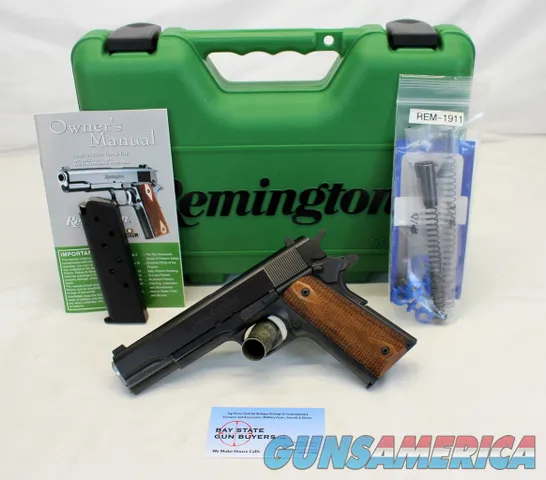 Remingon 1911 R1 semi-auto pistol .45ACP Box Manual UPGRADES