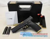 CZ Model P-10 COMPETITION semi-automatic pistol ~ 9mm ~ Case & Manual ~ MA OK