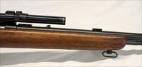 Winchester Model 72A tube-fed bolt action rifle  .22 S, L, LR  Weaver B4 Scope Img-13