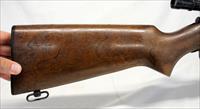 Winchester Model 72A tube-fed bolt action rifle  .22 S, L, LR  Weaver B4 Scope Img-17