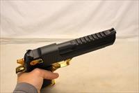 IMI Desert Eagle GOLD & BLACK .50AE caliber semi-automatic pistol SCARCE