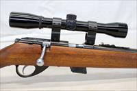 JC HIGGINS Model 42 (Marlin Model 80) Bolt Action Rifle ~ .22 S L LR ~ 22" Barrel ~ Bushnell SPORTVIEW Scope