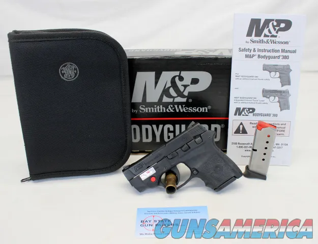 Smith & Wesson M&P BODYGUARD 380 semi-auto pistol .380ACP Crimson Trace LASER