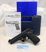 Beretta Model 92FS semi-automatic pistol  Blued  9mm  Original Box, Manual & Magazine Img-1