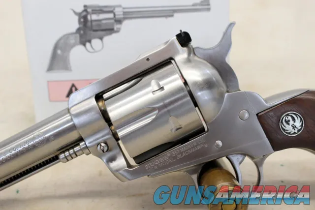 1977 Ruger NEW MODEL BLACKHAWK Revolver .357 Mag STAINLESS 4.75"