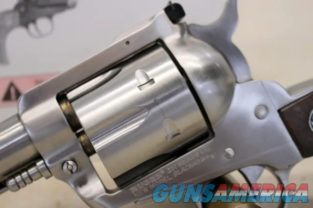 1977 Ruger NEW MODEL BLACKHAWK Revolver .357 Mag STAINLESS 4.75"