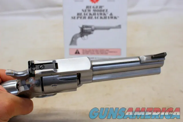 1977 Ruger NEW MODEL BLACKHAWK Revolver .357 Mag STAINLESS 4.75"