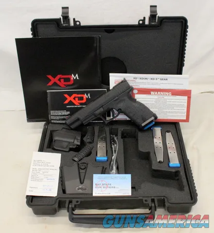 Springfield Armory XD-M 45 Competition Semi-automatic Pistol  45ACP  5.25 Barrel  Case & Manual Img-1
