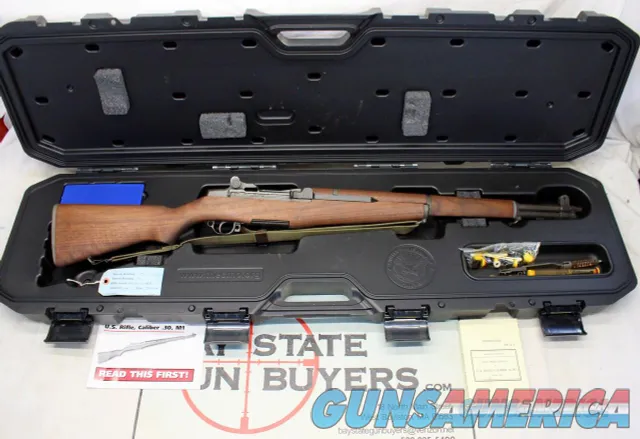 1944 WINCHESTER CMP M1 Garand Rifle ~ 30 cal ~ CASE, Manual & Extras