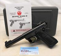 Ruger MKII 22/45 Target Pistol  5.5 BULL BARREL  .22LR  Case & Manual Img-1